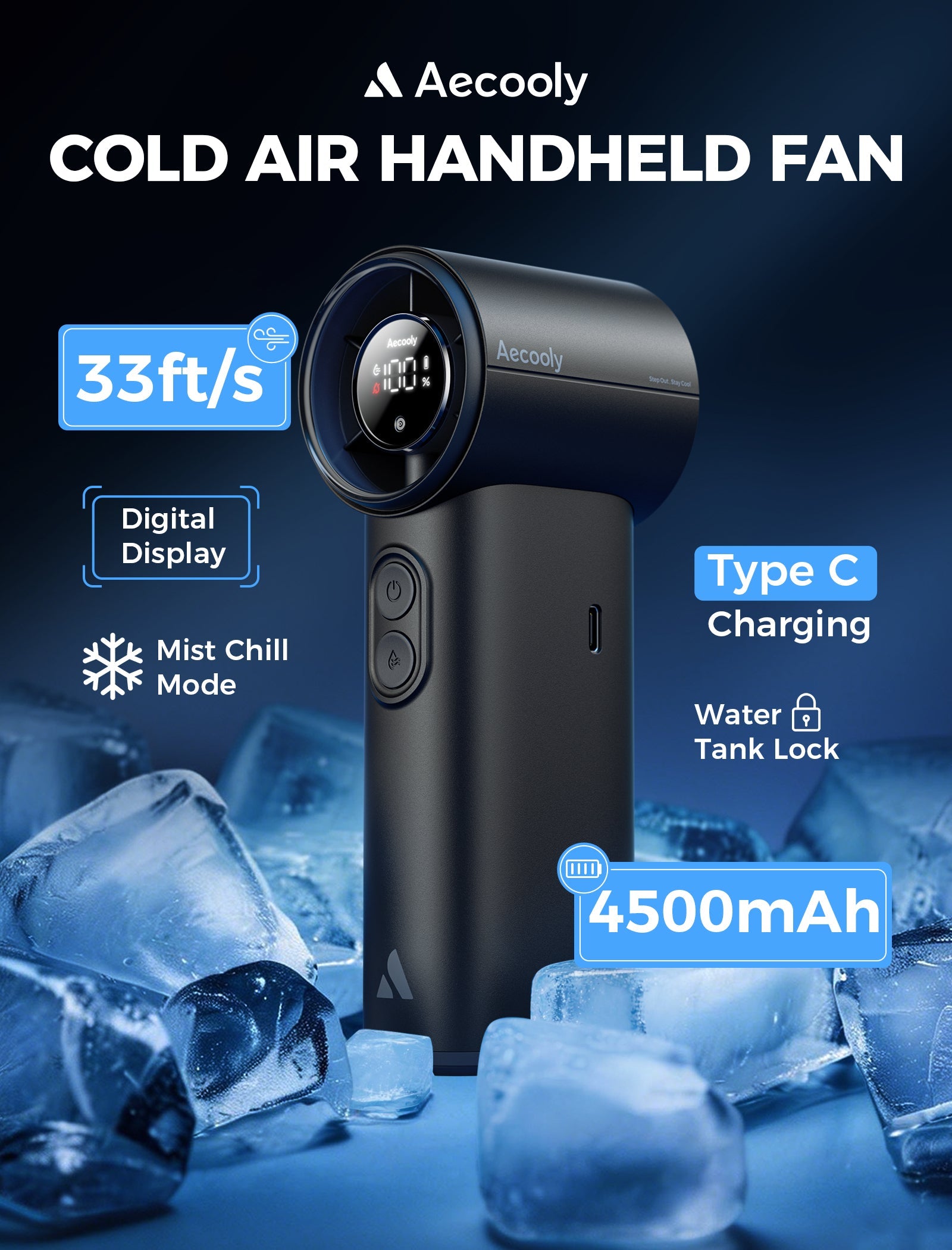 Portable Misting Fan Cold Air
